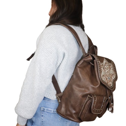 Montana West Western Clear Backpack- Brown MW906-9110BR_1_large.jpg?v=  main image 4