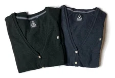 Lot of 2 Gaastra Womens Open Seas Cardigan Sweater Nautical Black Navy Size M
