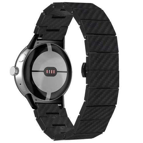 Für Google Pixel Watch 1 2 Luxus Kohlefaser Armband Armbanduhr Band Bracelet - Bild 8 von 9
