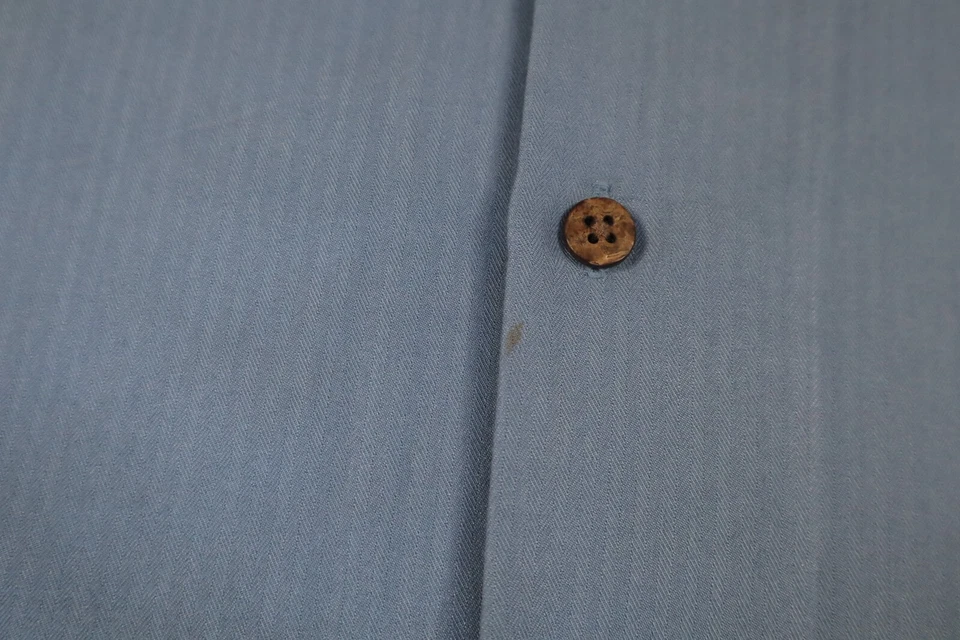 HOOK & TACKLE Size L Blue Embroidered Button Shirt MARLINS TUNA Fish - Image 3 of 4