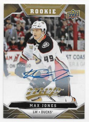 19/20 UPPER DECK MVP ROOKIES GOLD AUTOGRAPH PARALLEL Max Jones #236 GROUP F