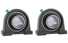 2-Pack ,1-3/16" UCPA206-19 Premium Tapped Base Pillow Block Bearing UCPA206-19
