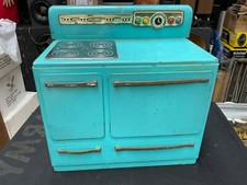 Vintage Mid-century Wolverine Toy Stove Mint Green Vintage
