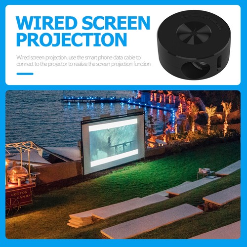 Portable Mini Projector WiFi Home Theater Android TV Bluetooth USB 1080P Gifts - Picture 3 of 17