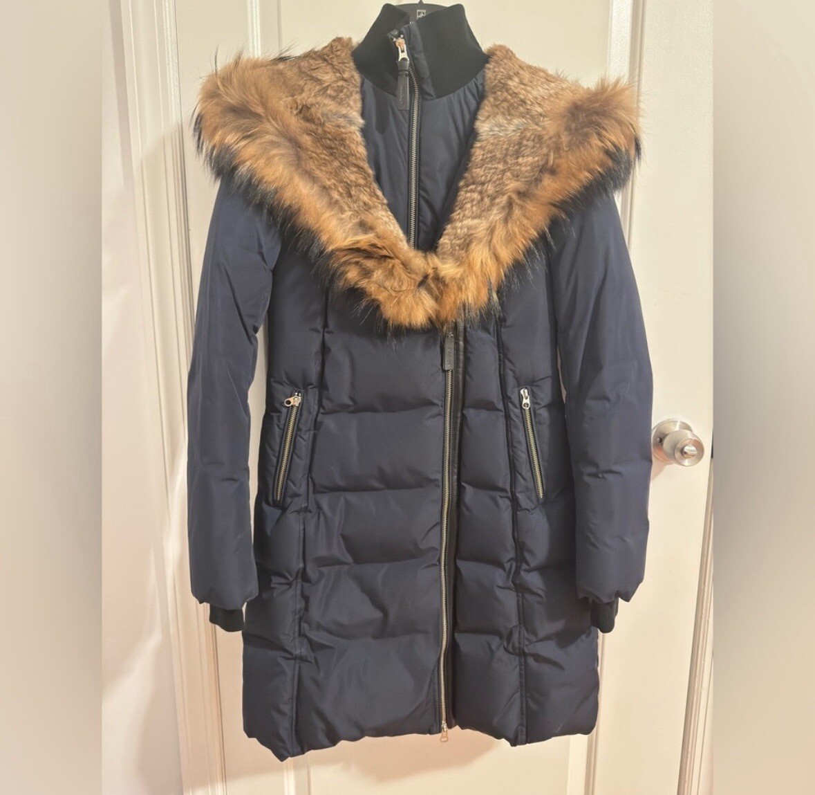 Mackage Women Jacket TRISH Powder Touch down coat with natural fur