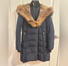 Mackage Women Jacket - Trish Powder Touch Down Coat With Natural Fur