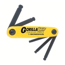Ball End Hex Key Gorilla Grip Set - 3/16" to 3/8" (5 Keys)