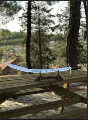 Zulfiqar Sword Imam Ali Handmade Battle Ready Laser Incription Double Edge Sharp