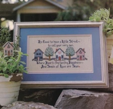 LITTLE STREET Cross-Stitch (Single Pattern From Magazine) Houses