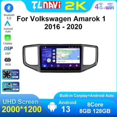 Android Auto Touchscreen Wireless CarPlay For VW Volkswagen Amarok 2016-2020