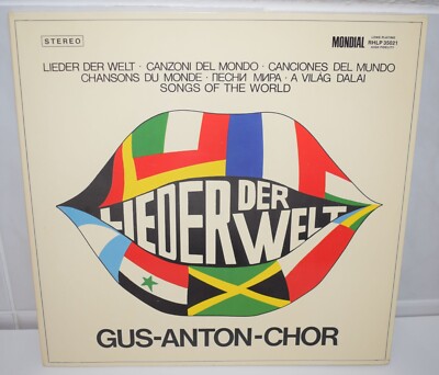 DER GUS ANTON CHOR Lieder der Welt 12  LP Vinyl D M/NM 1973