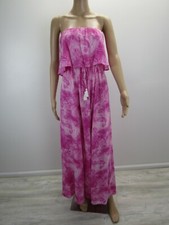 JAPNA TIE DYE STRAPLESS  TASSEL MAXI DRESS
