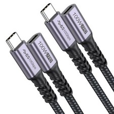 USB C Extension Cable 3Ft Pack of 2 10Gbps/100W/4K 60Hz USBC 3.2 Extender Mal...