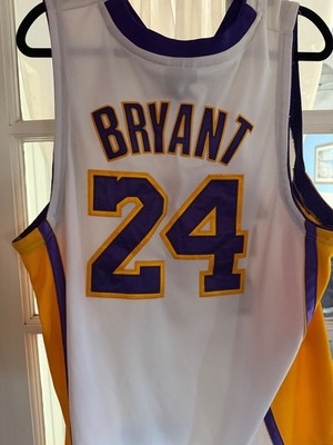 Kobe Bryant #24 Los Angeles Lakers Adidas NBA Authentics White
