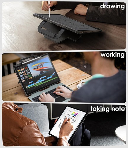 Carry Go Tastatur Hülle für iPad Pro 13 Zoll (M4) 2024 mit Griff, Robuste Hülle... - Bild 8 von 9