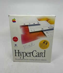 Vintage Apple Mac OS Hyper Card In Original Box - (H) #38T