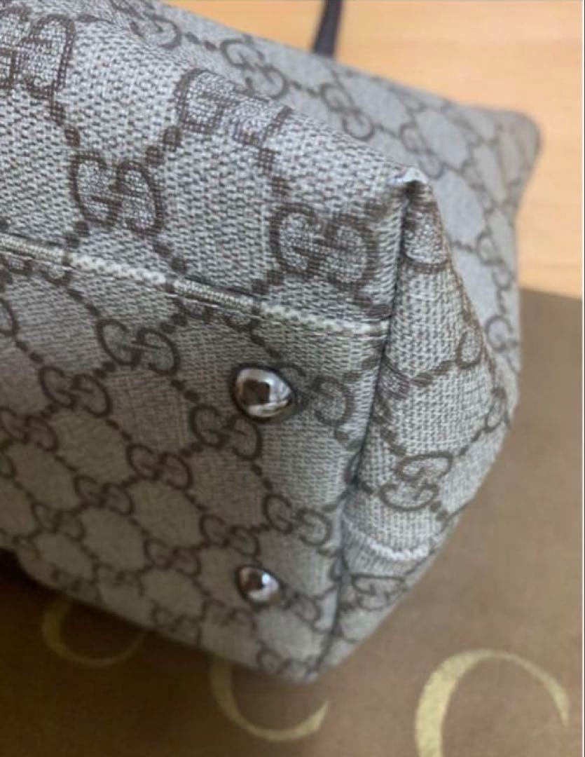 GUCCI Tote Bag Leather Large Authentic Women's Fashion thumbnail 6