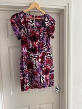 Ladies Size 12 NEXT Runway White Mix Patterned Dress NEW BNWT RRP 40 Pounds