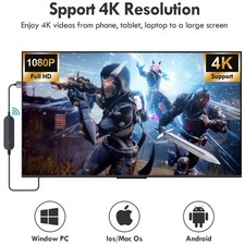 4K Wireless HDMI Display Adapter for iOS  Android