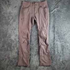 Prana Pants Women 4 Gray Halle Straight Chino Vented Outdoor Hiking 1971031