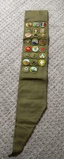 Vintage Boy Scout Sash With 23 Merit Badges 1950’s and 1960’s