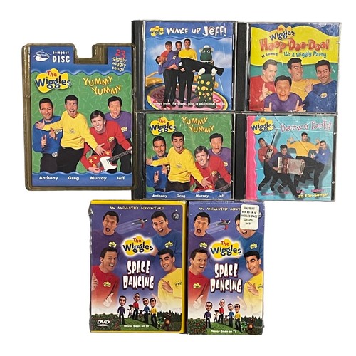 The Wiggles CD DVD VHS Lot Yummy Yummy Wake Up Jeff Space Some Sealed