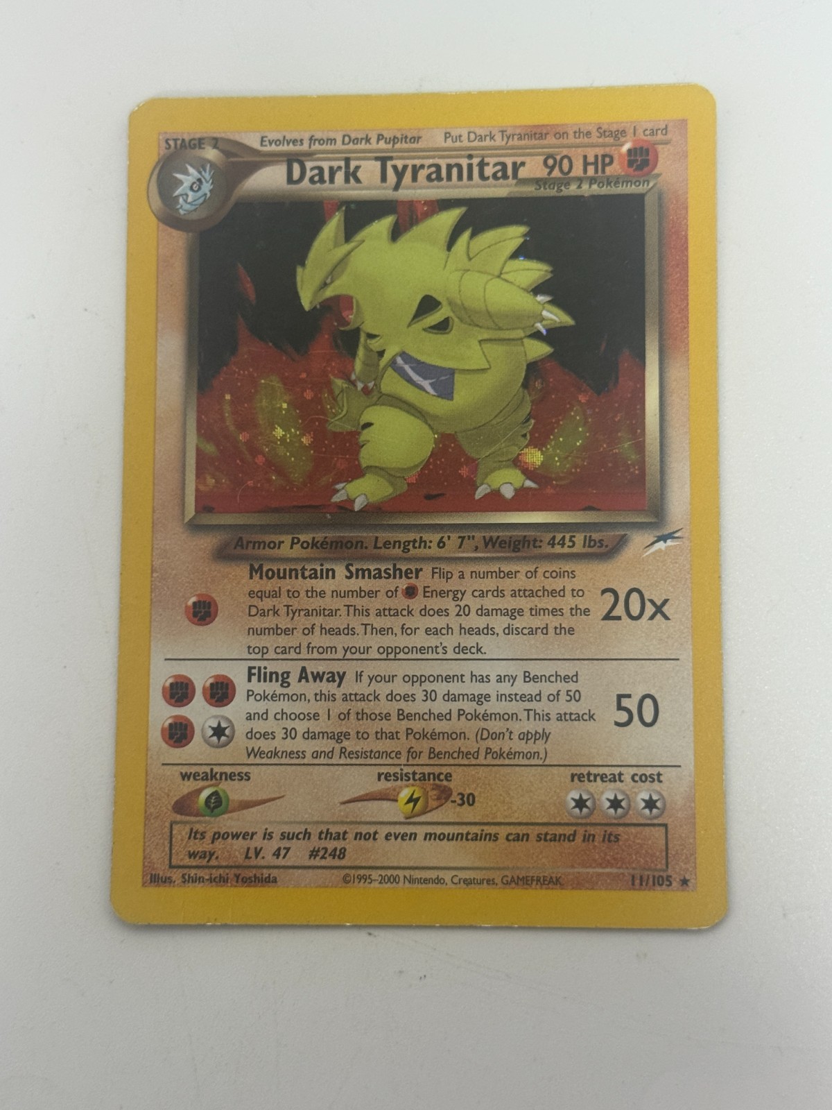 Dark Tyranitar - 11/105 - Neo Destiny - Holo Rare - Pokemon Card