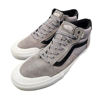 Vans AV Rapidweld Pro Lite Mid Pewter Grey Black Skateboard Shoes Mens Size 13