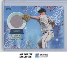 2023 Topps Holiday Relics Jersey Logan Webb #RC-LW San Francisco Giants