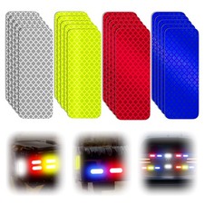 20 Pcs Super Reflection Reflective Stickers, Safety Reflective Tape for Car B...