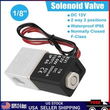 18 12v Dc Electric Solenoid Valve Air Gas Water Fuel Normally Closed 2 Way