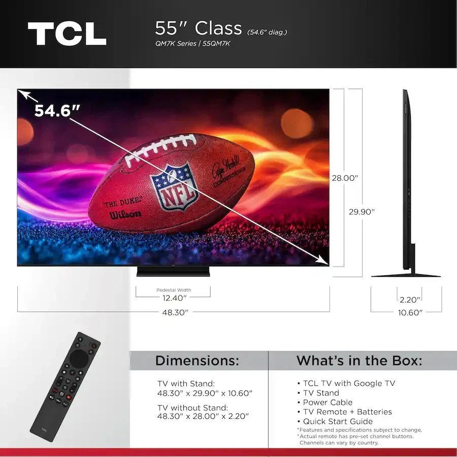 TCL 55QM7K 55’’ QLED 4K UHD Smart TV