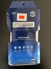 Allerease Zippered Pillow Protector Standard Queen 20  x28  Max Allergy  Bedbug