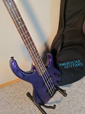 #ad NEW PEAVEY PURPLE BASS GUITAR ONLY ONE COMES WITH A NICE PADDED GIG BAG. $299.99