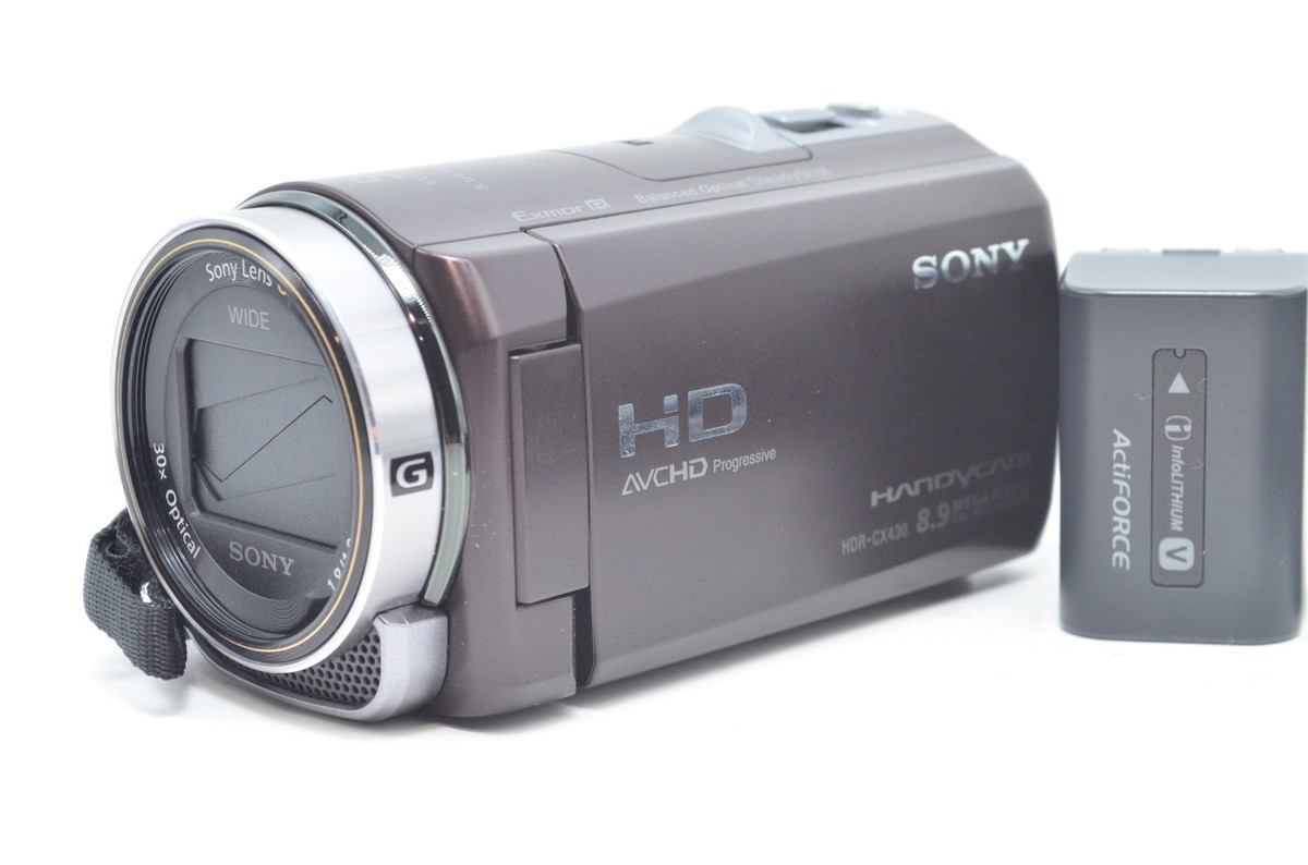 MINT Sony HDR-CX430V Digital HD Handycam Camcorders brown