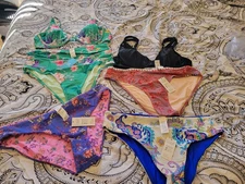 HUGE 6 piece NEW Lot of CupShe Bikini tops and bottoms size XL