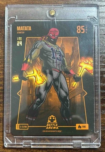 74.) 2024 Battle Arena Ronald Acuna Jr Fire Matata #BF-8 National Exclusive