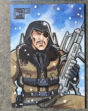 G.I. Joe Cobra Mercenary Major Bludd Personal Sketch Card Tim Shinn Art