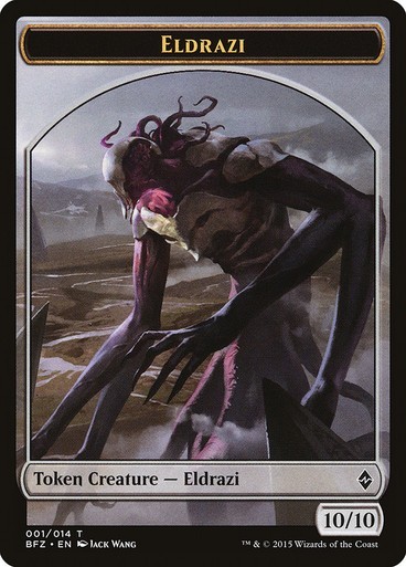 Eldrazi Horror Token, Eldritch Moon Token, MTG Token, Magic Token