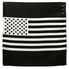 Black and White Flag Design Hankerchief Pocket Square Hanky Men's Handkerchiefs
