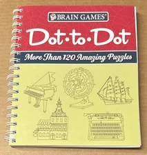 Brain Games : Dot to Dot by Publications International Ltd. Staff (Spiral, VG)