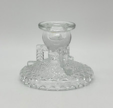 Vintage Anchor Hocking 1 Clear Glass Candle Holder