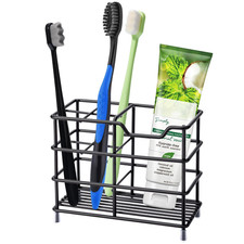 Toothbrush Holders for Bathrooms 304 Stainless Steel Quick Small, Black