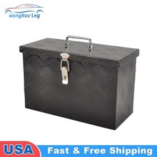 16 X 7.5 X 10 Black Aluminum Truck Tool Box Trailer Storage Lock Top Handle 16 X 7.5 X 10 Black Aluminum Truck Tool Box Trailer Storage Lock Top Handle