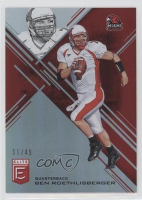 2017 Panini Elite Draft Picks Aspirations Red 11/49 Ben Roethlisberger #11 b2g