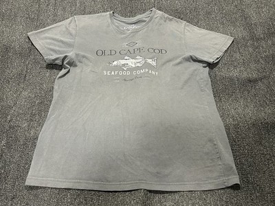 Cuffys Cape Cod Shirt Mens Medium Grey Knit Crew Neck Short Sleeve Tee