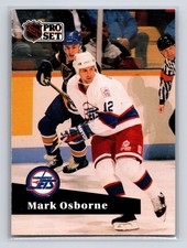 1991-92 Pro Set - Mark Osborne #270 Winnipeg Jets Hockey Card