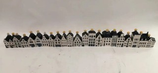KLM Bols Delft Blue Canal Houses Miniature Bottles Large Bundle