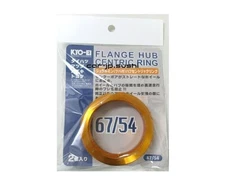 KYO-EI Hub Centric Ring 67mm/54mm with flange Aluminum Gold Set of 2 U6754