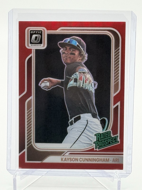 2026 Panini Donruss Baseball Rated Prospect Kayson Cunningham 37/99 Diamondbacks